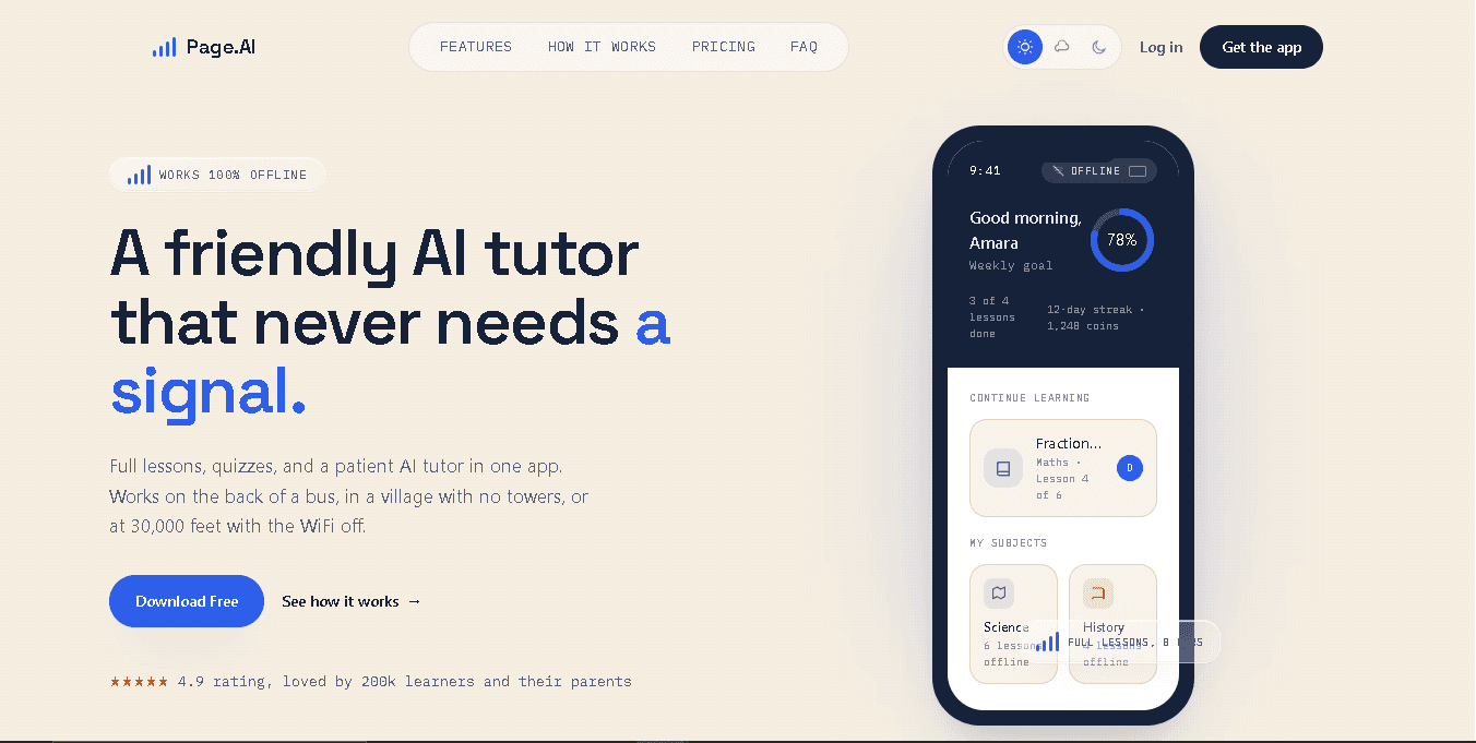 PAGE AI project preview